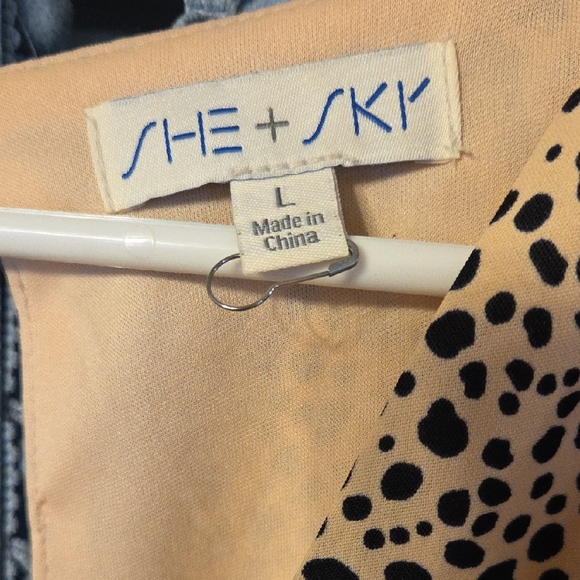 She + Sky Spotted Romper - Picture 2 of 5